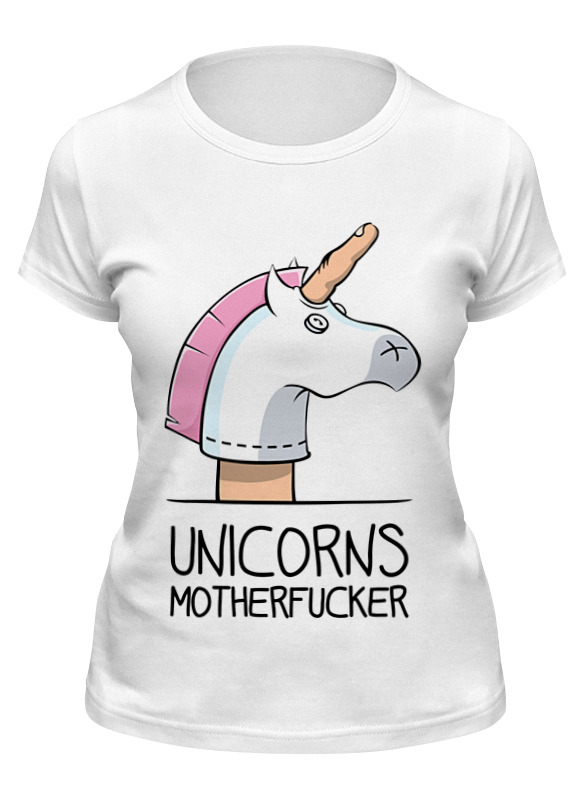 

Футболка женская Printio Единорог (unicorn) белая M, Белый, Единорог (unicorn)