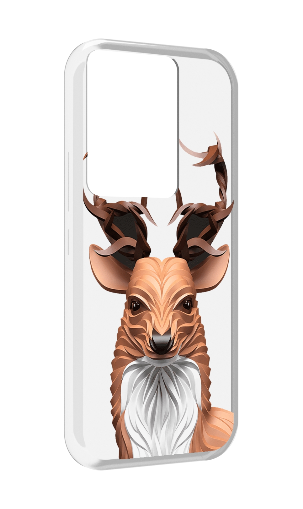 

Чехол MyPads 3D-олень для Itel Vision 3 Plus / Itel P38 Pro, Прозрачный, Tocco