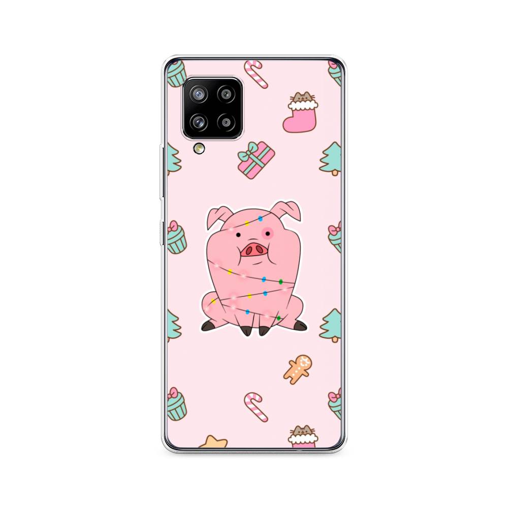 

Чехол на Samsung Galaxy A42 "Розовая свинка", Розовый;зеленый, 2101750-5