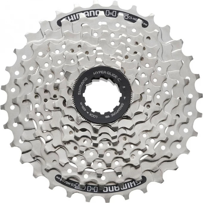 

Кассета Shimano CS-HG41 8 скоростей, 11x32T, Серый