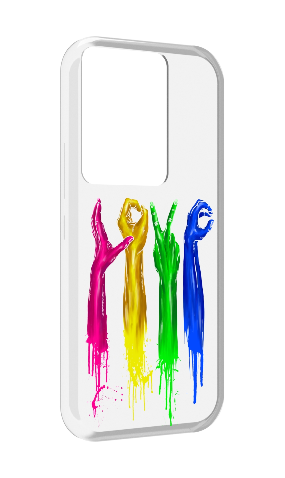 

Чехол MyPads яркие руки love для Itel Vision 3 Plus / Itel P38 Pro, Прозрачный, Tocco