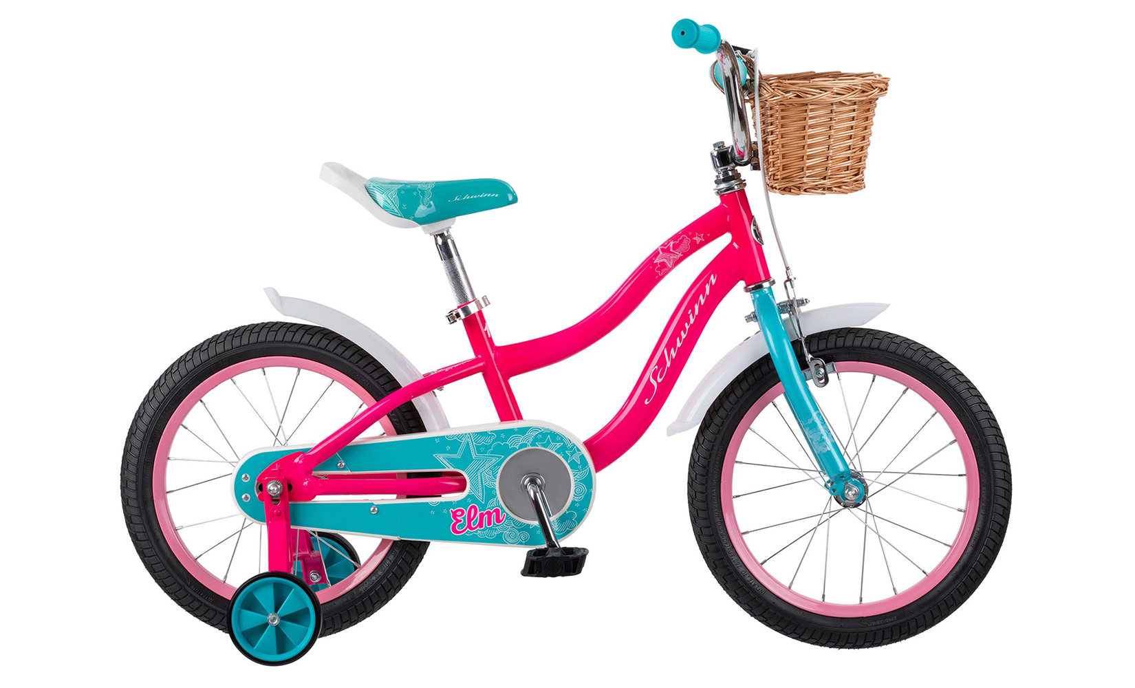 фото Детский велосипед schwinn elm 16 + корзина (2021) (one size) s0615_pink