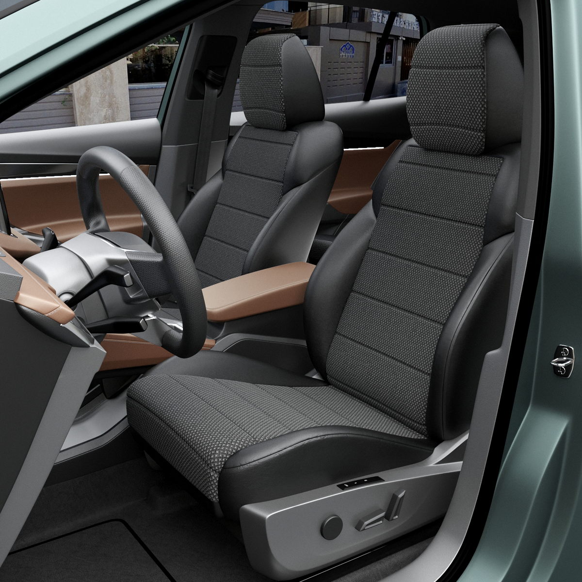 

Чехлы Automobiler для Opel Astra, Серый;черный, 544