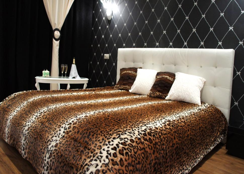 

Плед Сонька-Дремка меховой 220*240 см Леопард 19010