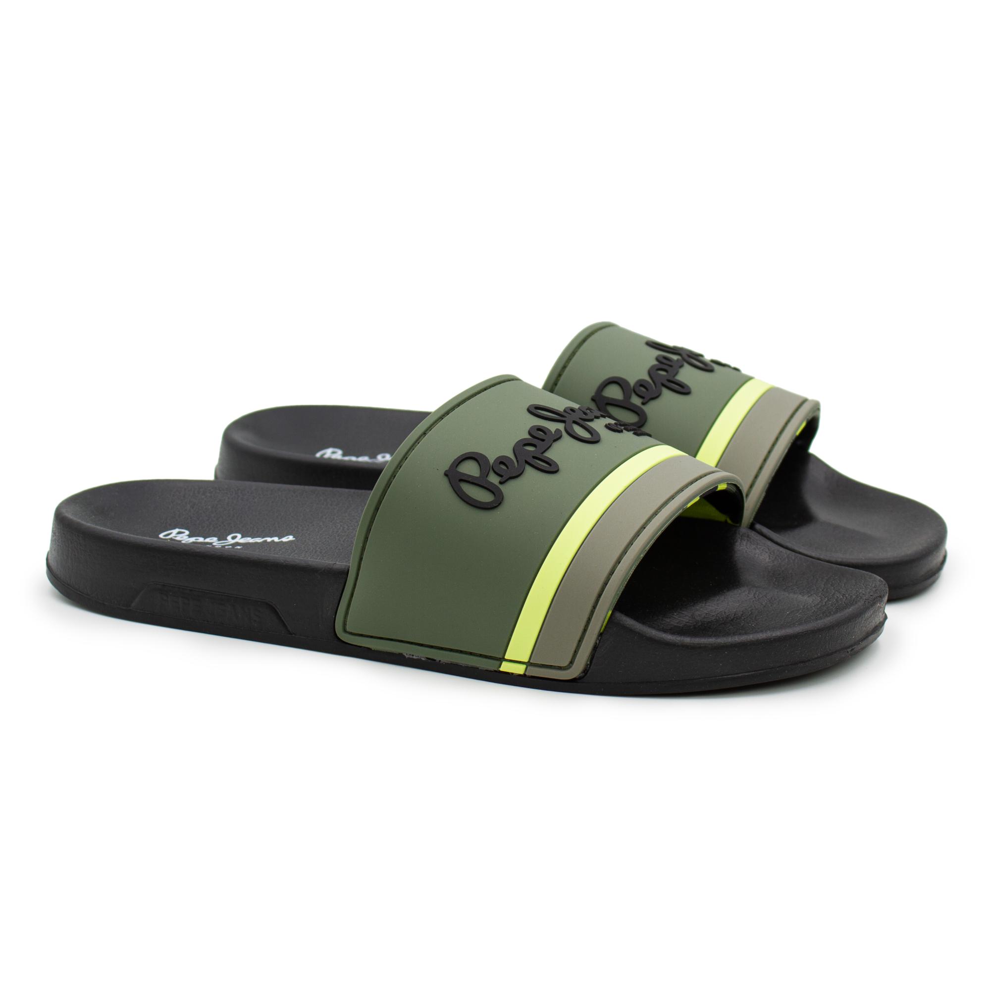 

Шлепанцы мужские Pepe Jeans London SLIDER PORTOBELLO PMS70108 зеленые 43 EU, SLIDER PORTOBELLO PMS70108