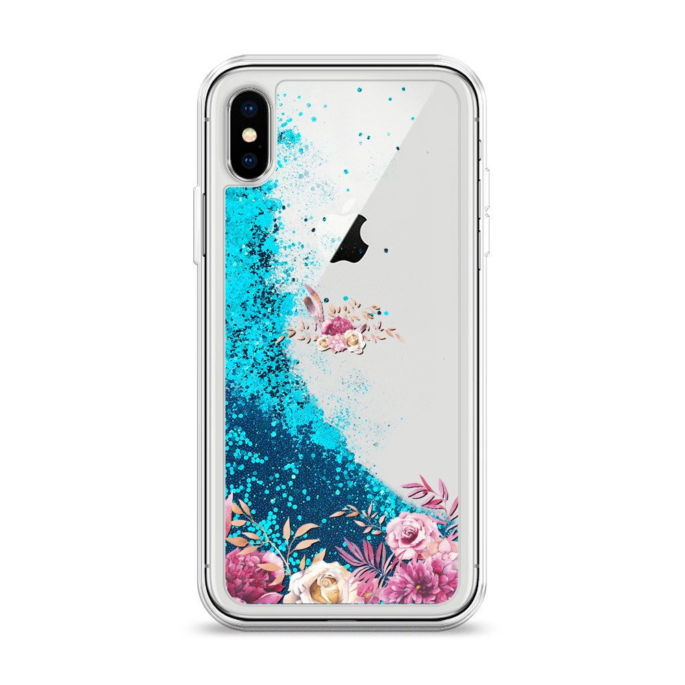 

Чехол Awog на Apple iPhone XS (10S) / Айфон XS (10S) "Нежные розовые цветы", Разноцветный, 11893-1