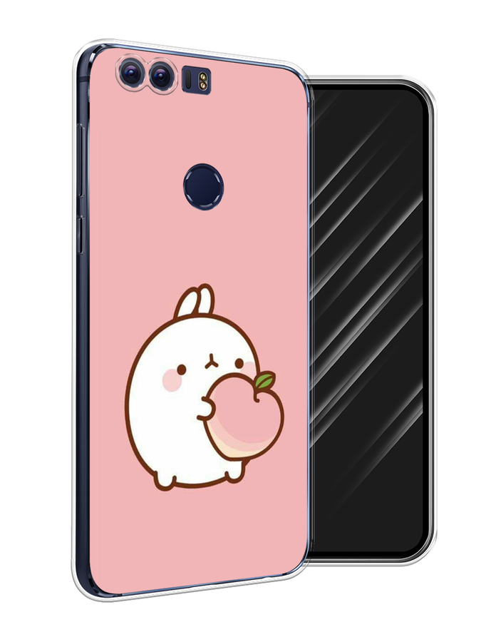 

Чехол Awog на Honor 8 "Кролик с персиком", Разноцветный, 60950-1