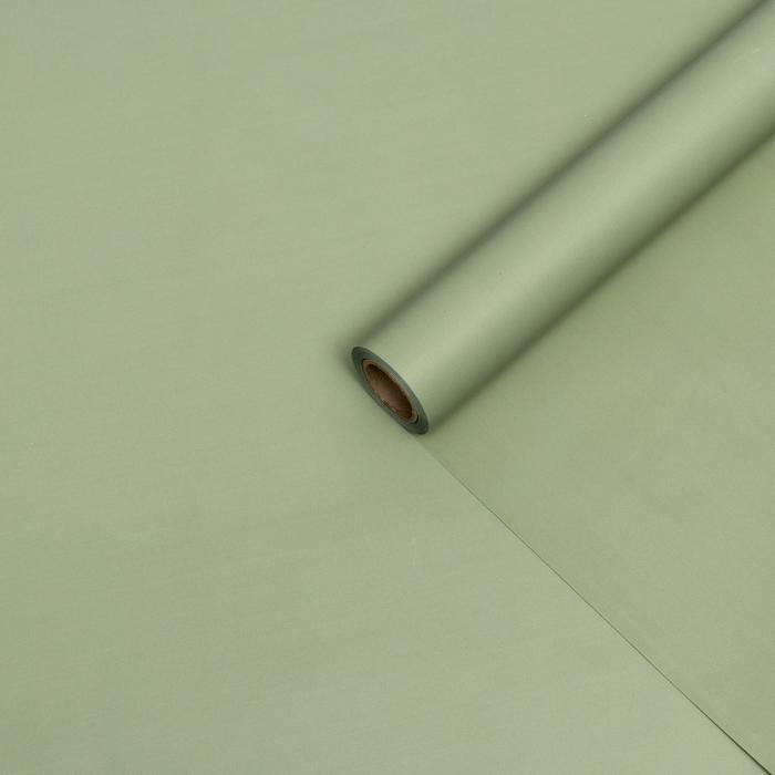 

Пленка для цветов тонированная, матовая, оливковый, 0,5 х 10 м, 70 мкм, Зеленый