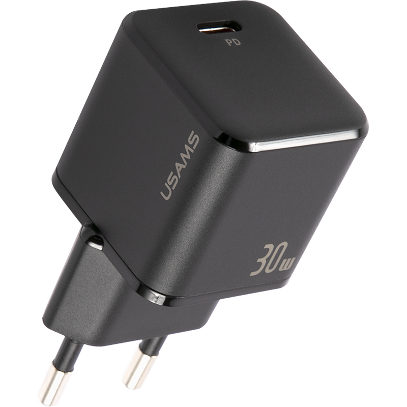 фото Зарядное устройство usams us-cc148 t45 30w usb-c black