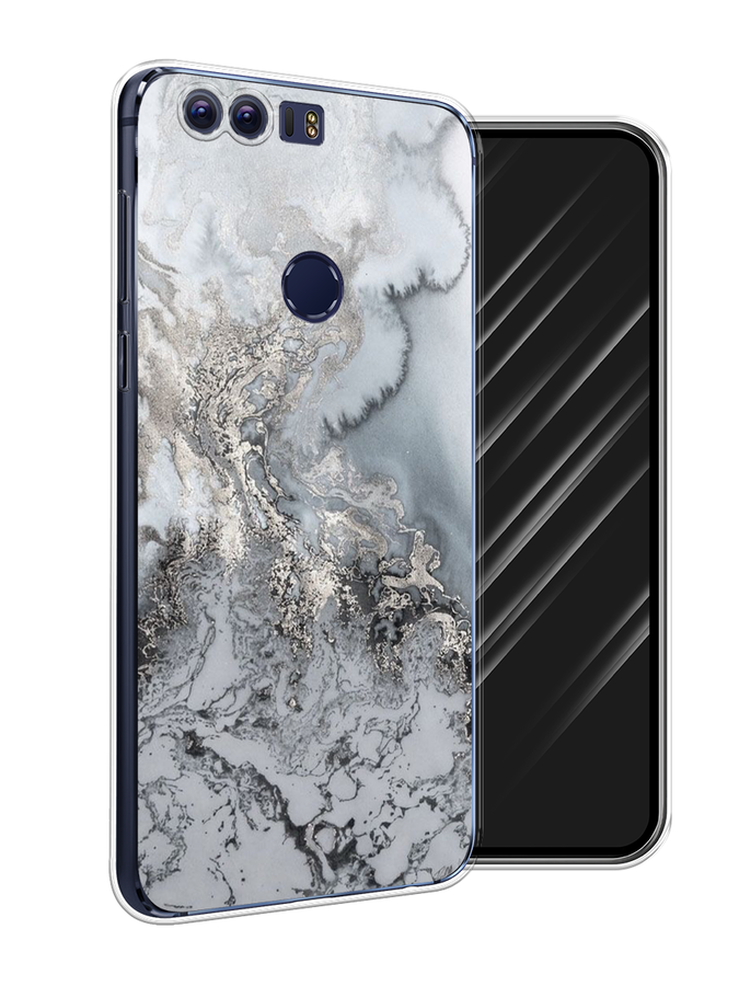 

Чехол Awog на Honor 8 "Морозная лавина серая", Разноцветный, 60950-3