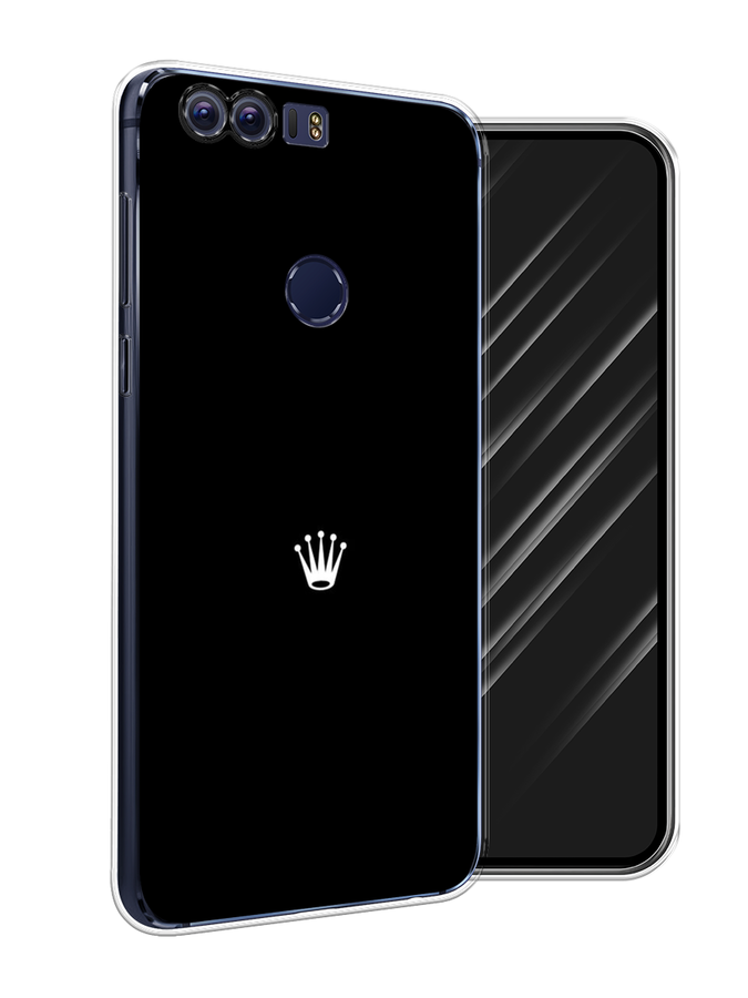 

Чехол Awog на Honor 8 "Белая корона на черном фоне", Разноцветный, 60950-7
