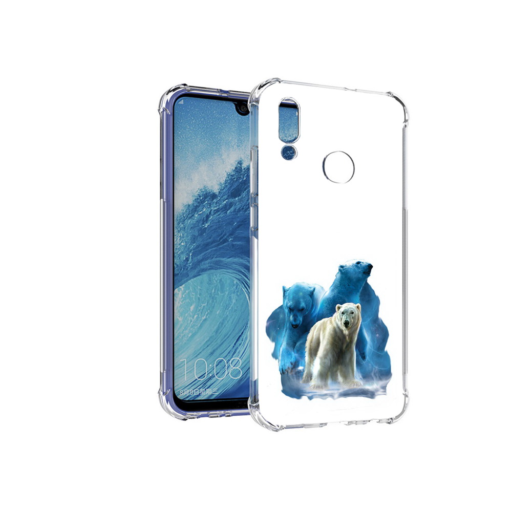 

Чехол MyPads Tocco для Huawei P Smart (2019) полярный медведь, Прозрачный, Tocco