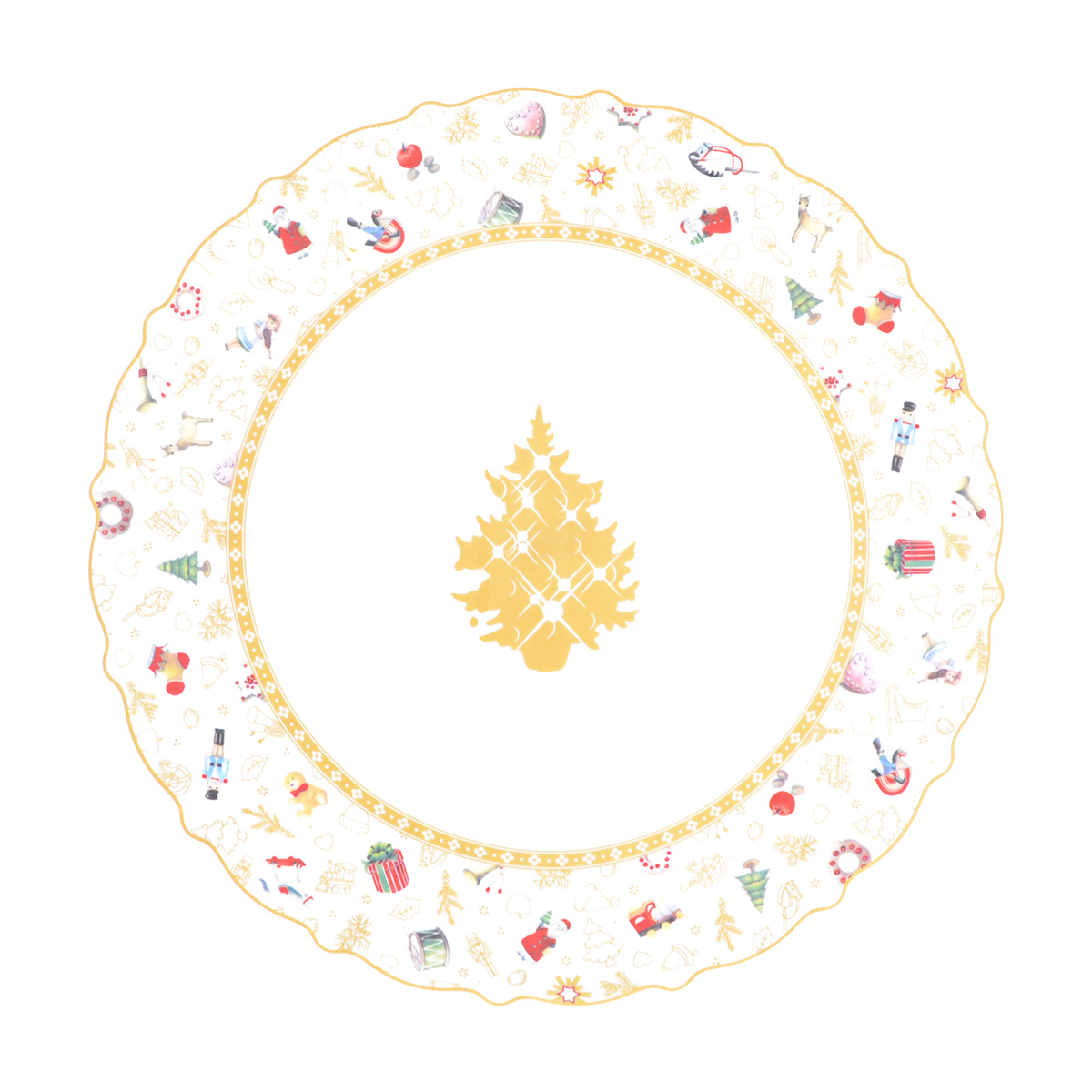 

Блюдо сервировочное круглое Repast Toys yellow 30 см