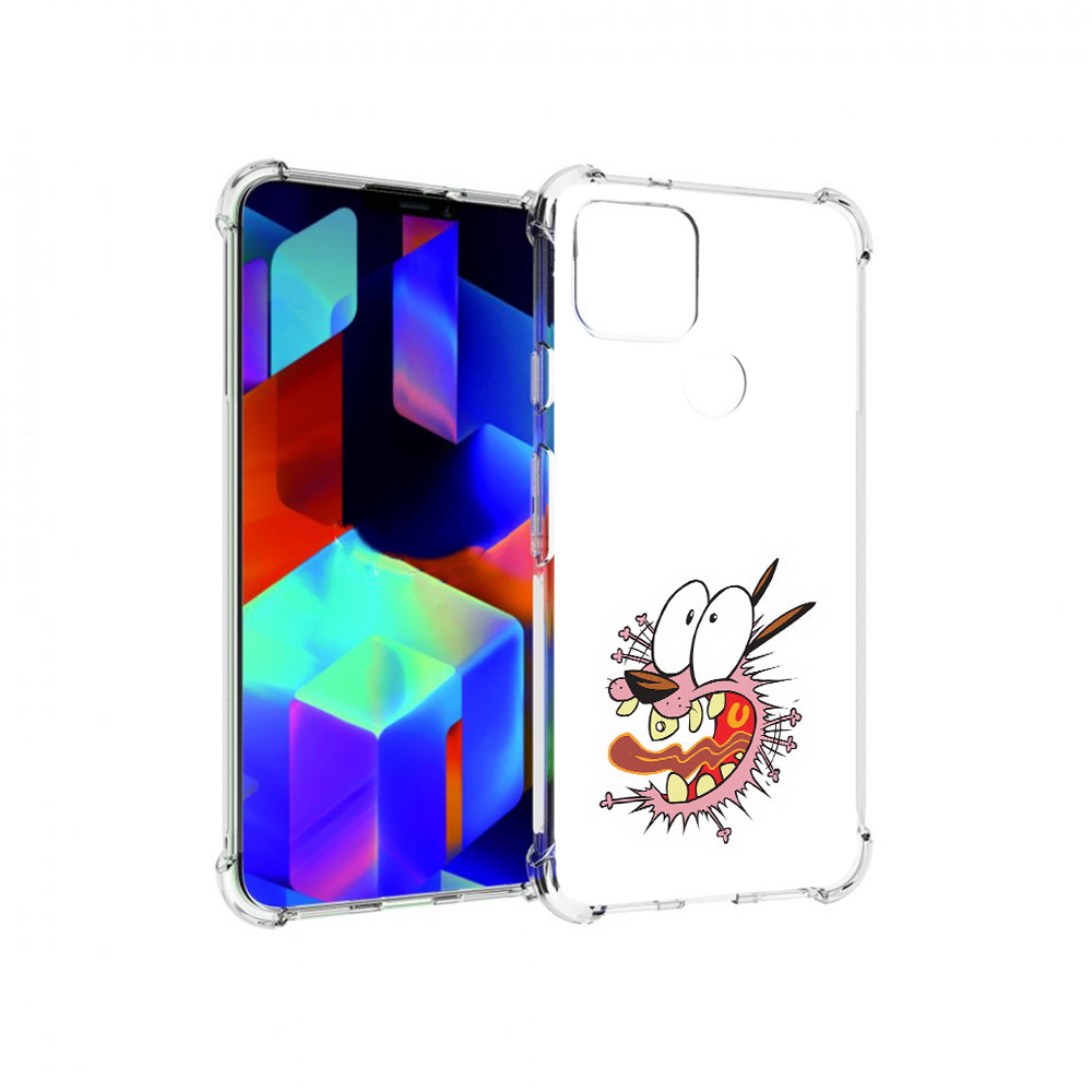 

Чехол MyPads Tocco для Google Pixel 5 испуганный бобик, Прозрачный, Tocco