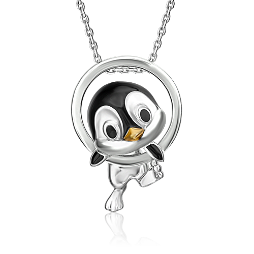 

Бегунок из серебра PLATINA jewelry 03-3432-00-000-0200_00, эмаль, 03-3432-00-000-0200_00