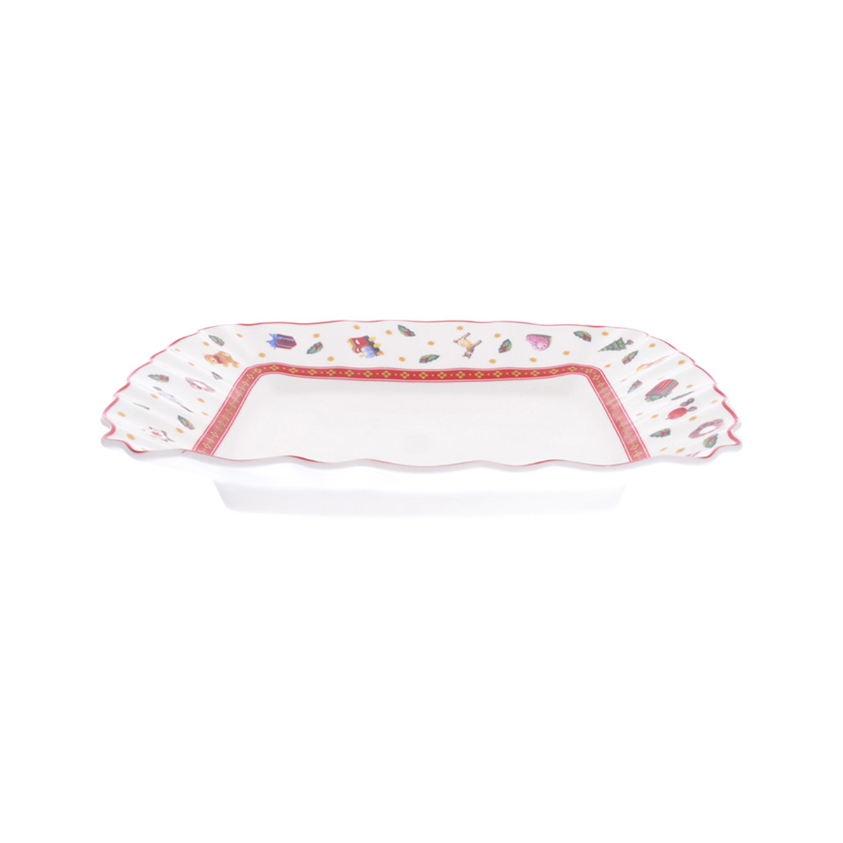 

Блюдо сервировочное квадратное Repast Toys red 22 см