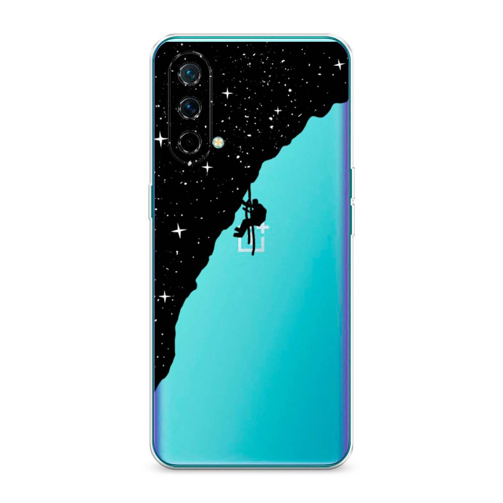 

Чехол Awog на OnePlus Nord CE / ВанПлас Nord CE "Скалолаз в космосе", Черный;белый;бежевый, 151850-4