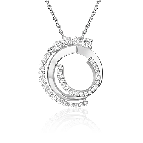 

Бегунок из серебра PLATINA jewelry 03-3430-00-401-0200_00, фианит, 03-3430-00-401-0200_00