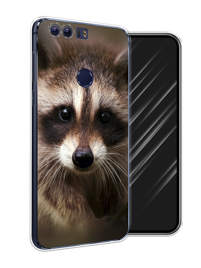 

Чехол Awog на Honor 8 "Енот", Разноцветный, 60950-1