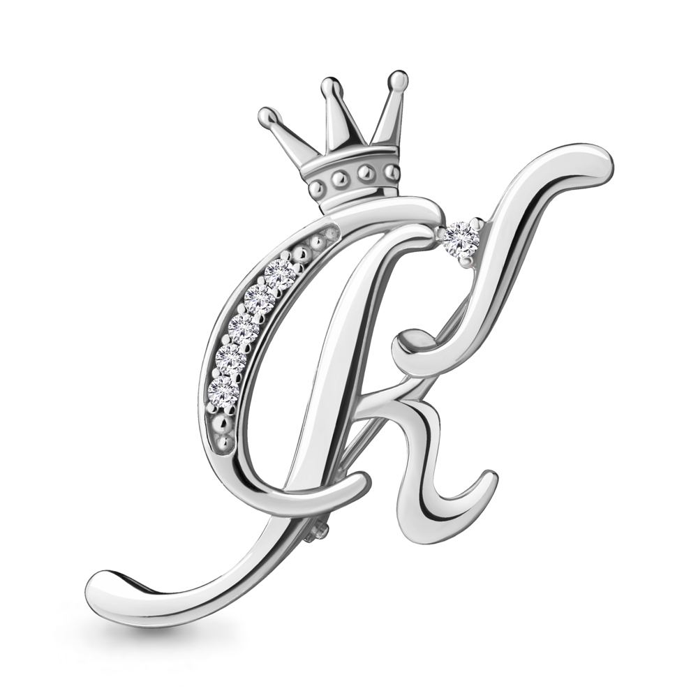

Брошь из серебра с фианитом Aquamarine 77334А_925_р, 77334А_925_р