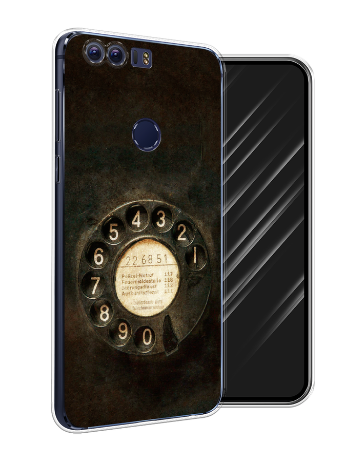 

Чехол Awog на Honor 8 "Старинный телефон", Разноцветный, 60950-5