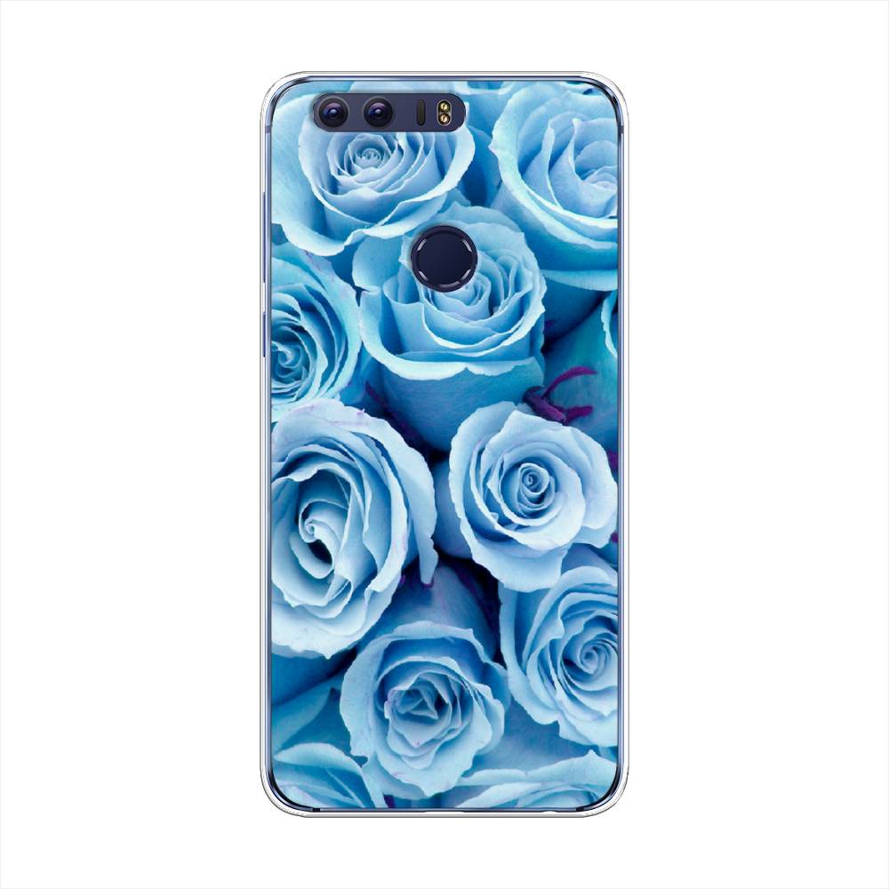 

Чехол Awog на Honor 8 "Лазурные розы", Разноцветный, 60950-8