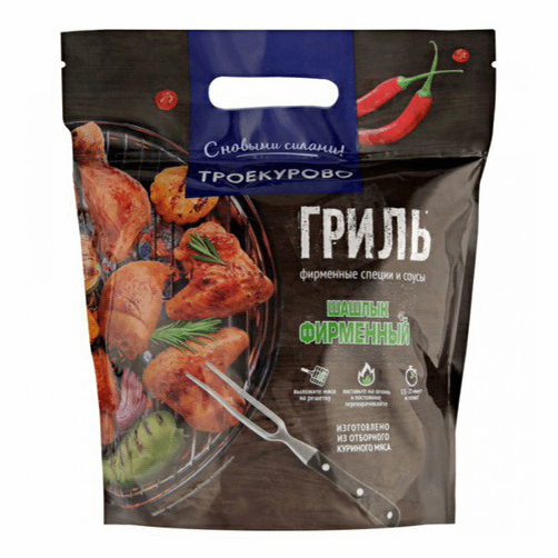 

Шашлык куриный Троекурово Фирменный охлажденный +-1 кг