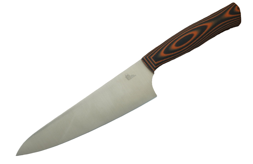 

Кухонный нож мини шеф Owl Knife S160F сталь Bohler N690 G10