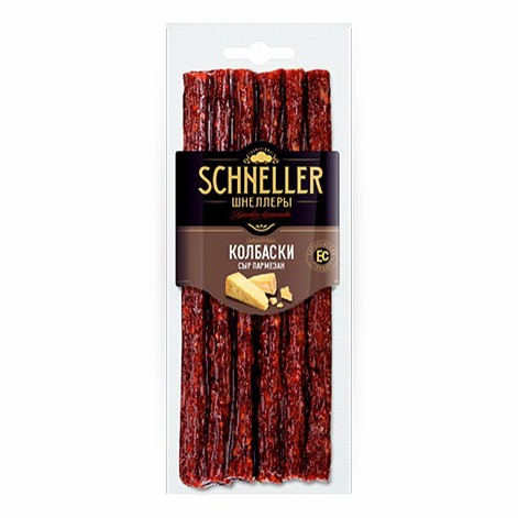 

Колбаски Schneller сырокопченые с сыром пармезан 85 г