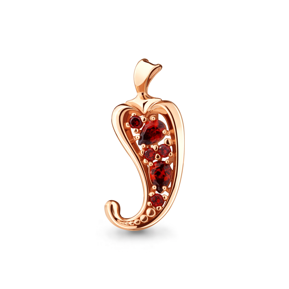 

Брошь из серебра с фианитом Aquamarine 77314В_925_з, 77314В_925_з