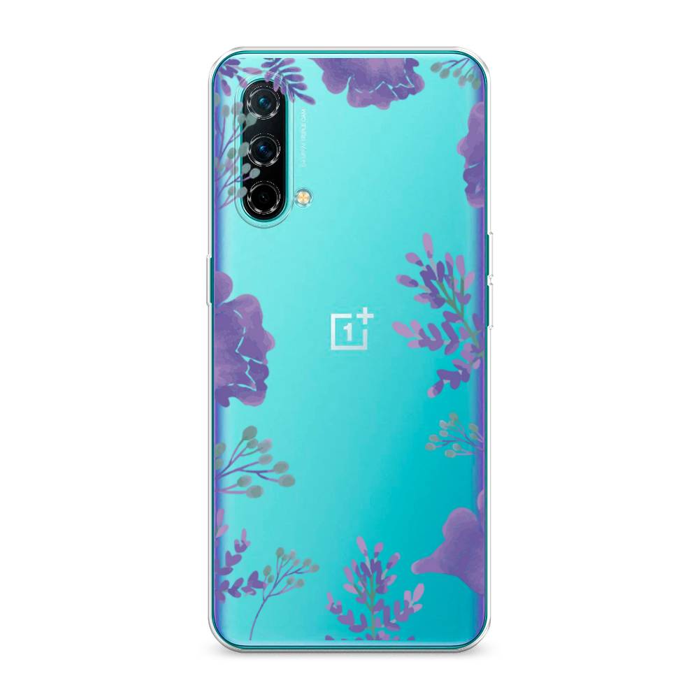 

Чехол Awog на OnePlus Nord CE / ВанПлас Nord CE "Сиреневая цветочная рамка", Прозрачный;фиолетовый, 151850-8