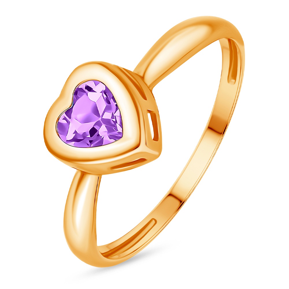 

Кольцо из красного золота р.  585Gold 201013089, аметист, 201013089