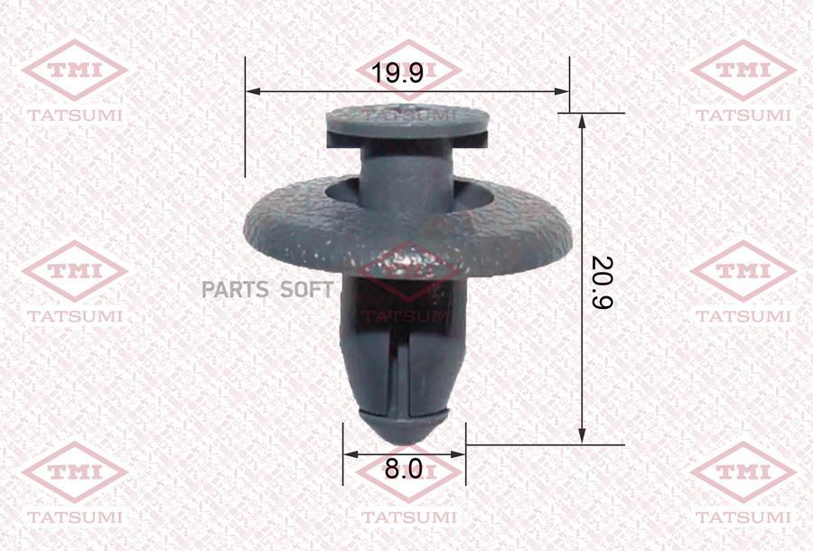 

Клипса Автомобильная [Уп. 10 Шт., Цена За 1 Шт.] Tatsumi Tjb1100