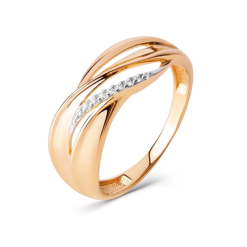 

Кольцо из золота р.  585Gold 301012541, фианит, 301012541