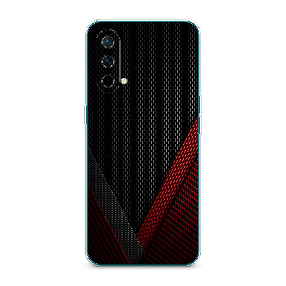 

Чехол Awog на OnePlus Nord CE / ВанПлас Nord CE "Красный карбон", Черный;красный, 151850-3