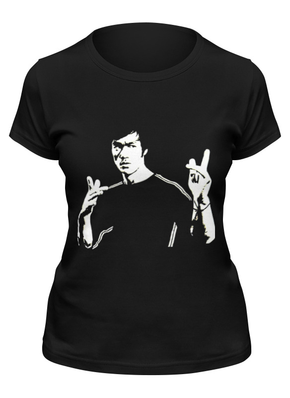 

Футболка женская Printio Bruce lee черная 2XL, Черный, Bruce lee