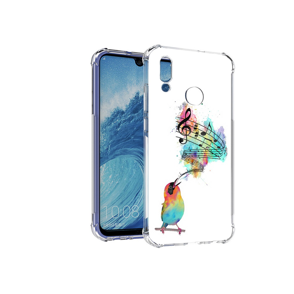 

Чехол MyPads Tocco для Huawei P Smart (2019) певчая птичка, Прозрачный, Tocco