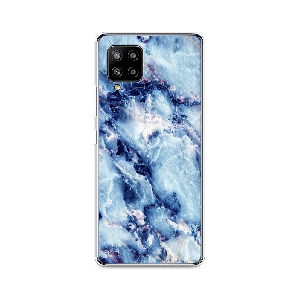 

Чехол на Samsung Galaxy A42 "Мрамор с синими прожилками", Синий, 2101750-3