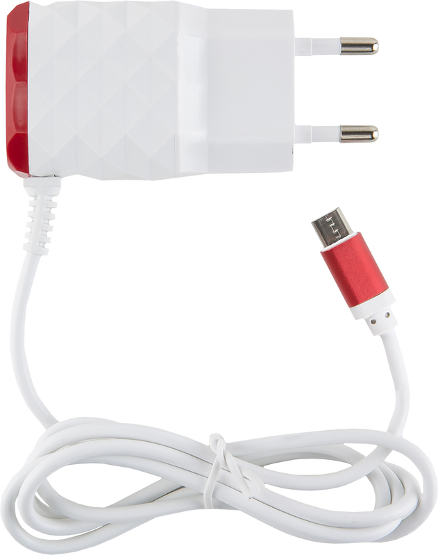 фото Зарядное устройство red line nc-2.1ac(b) microusb red