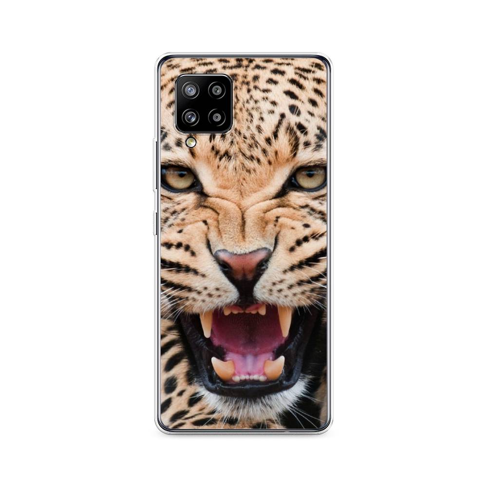 

Чехол на Samsung Galaxy A42 "Леопард 3d", Бежевый;черный, 2101750-6