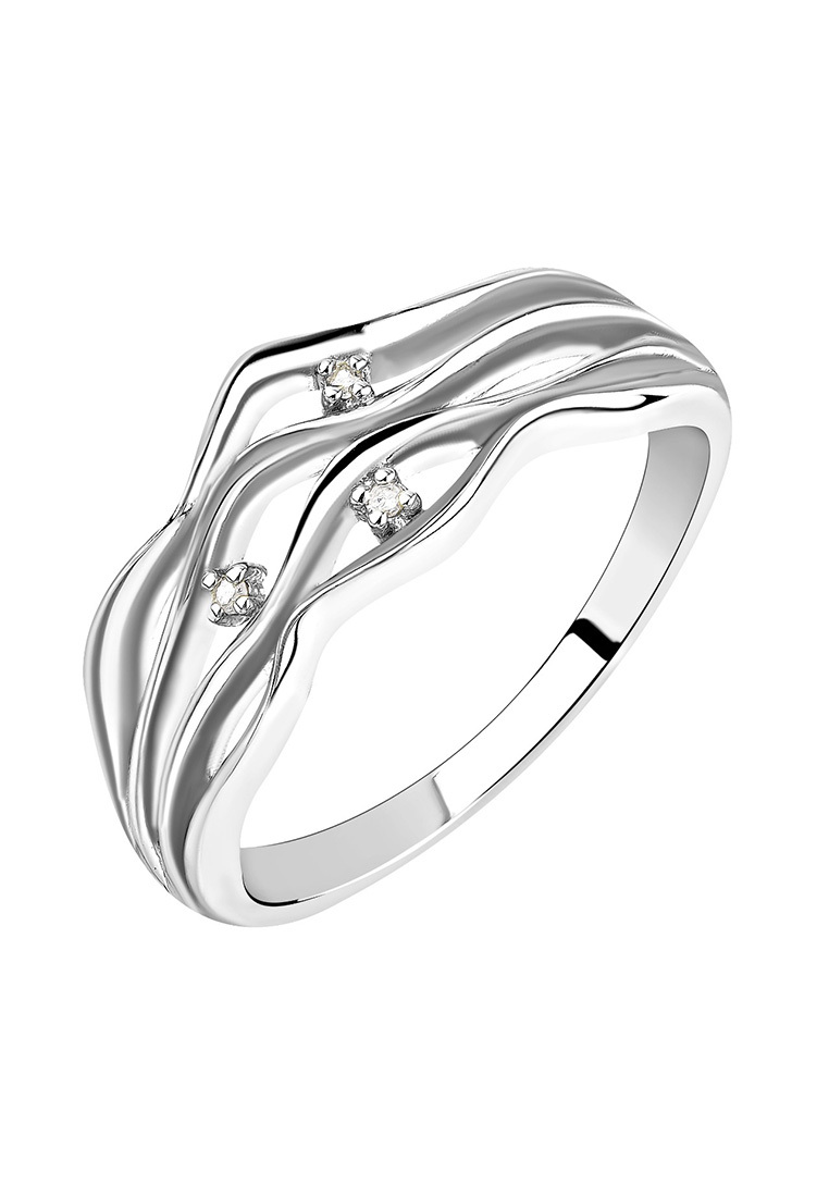 

Кольцо из серебра с бриллиантом р.  Kari Jewelry КЛ-018-Б, КЛ-018-Б