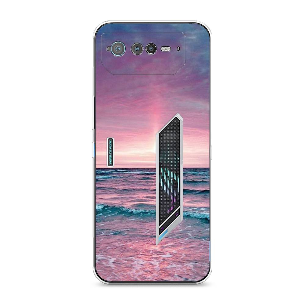 

Чехол для Asus ROG Phone 6 "Восход 3", Розовый;голубой, 44650-2