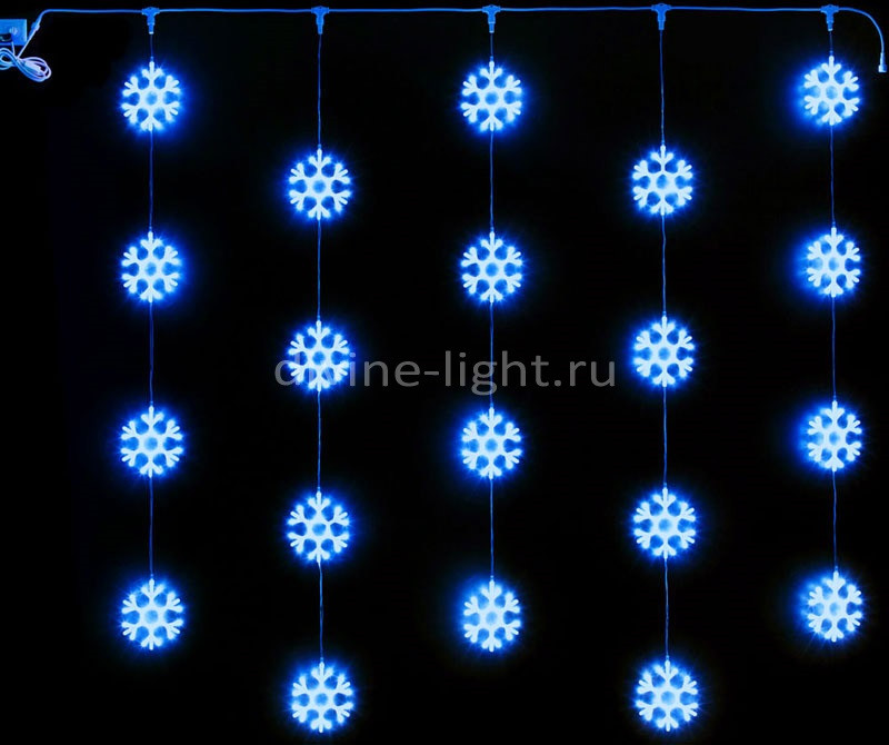 

Световой занавес Rich LED RL-CMSF2*2-T/B 2x2 м синий