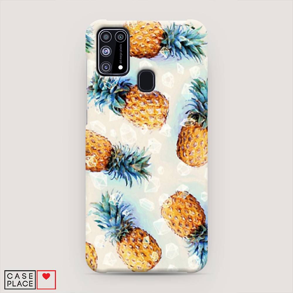 

Пластиковый чехол "Ананасы" на Samsung Galaxy M31, 2100720-2