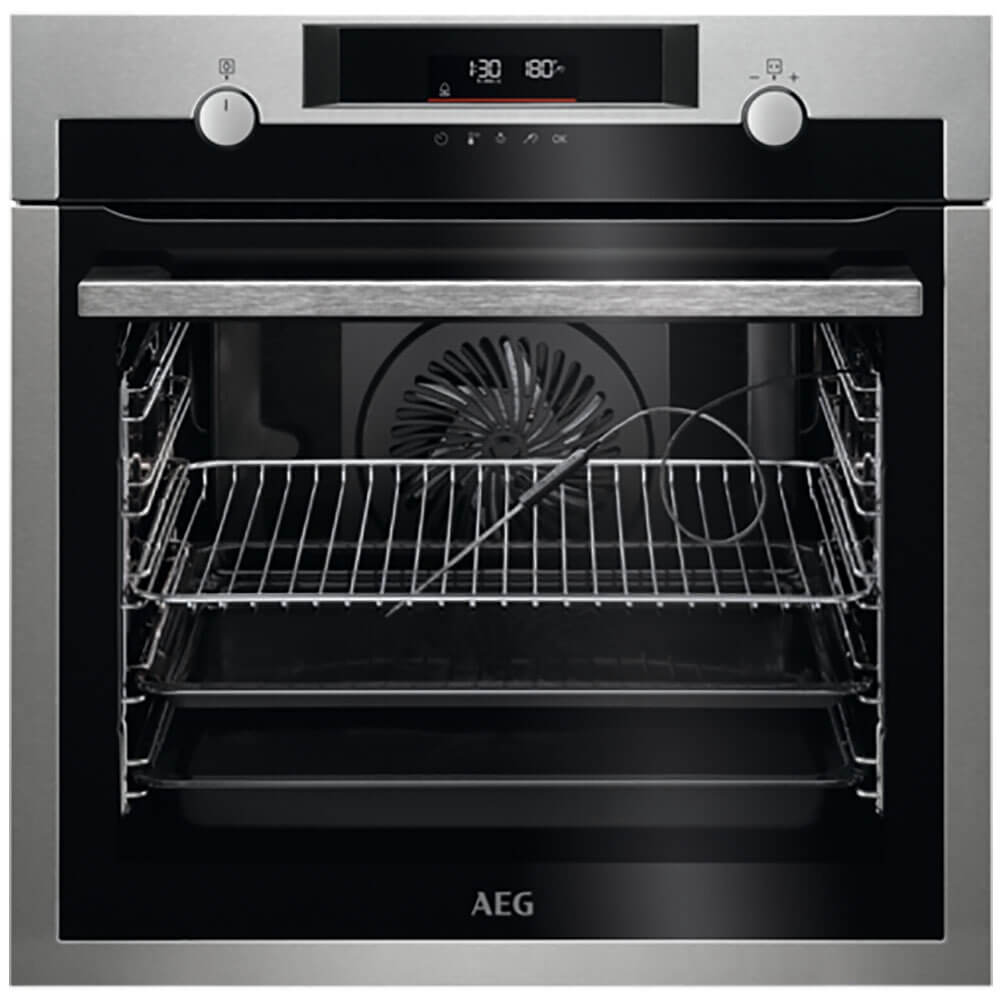 

Встраиваемый электрический духовой шкаф AEG BPE546360M серебристый, BPE546360M
