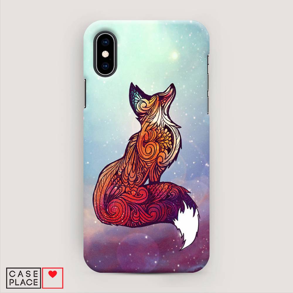 

Пластиковый чехол "Лиса 1" на Apple iPhone XS (10S), 11820-1