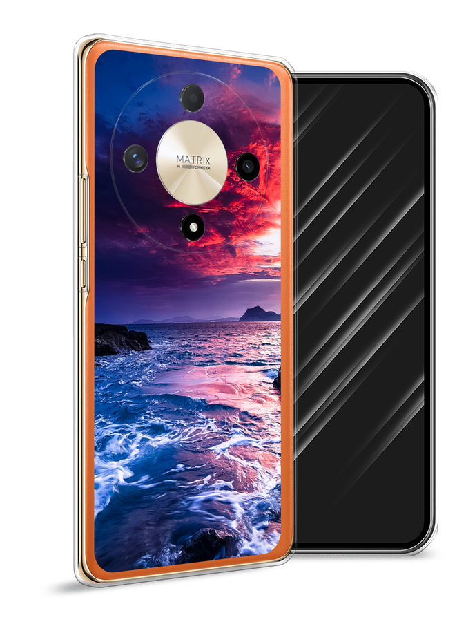 

Чехол Awog на Honor X9B "Волны 1", Розовый;синий, 6122550-1