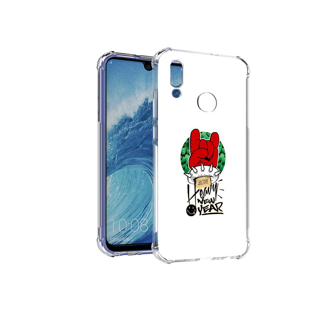 

Чехол MyPads Tocco для Huawei P Smart (2019) Гангстер новый год, Прозрачный, Tocco