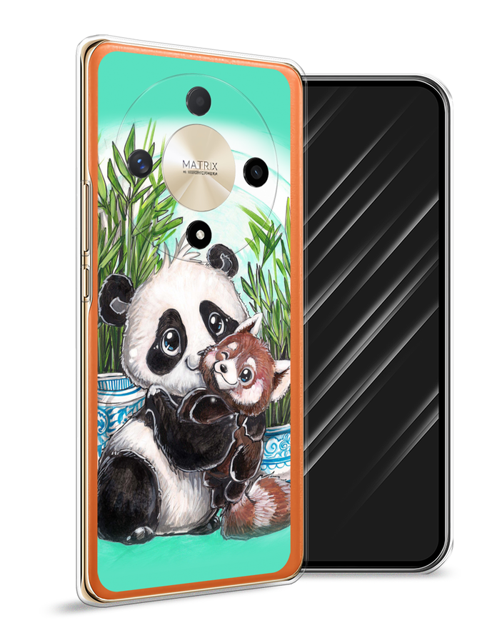 

Чехол Awog на Honor X9B "Друзья зверята", Бирюзовый;белый;черный, 6122550-1