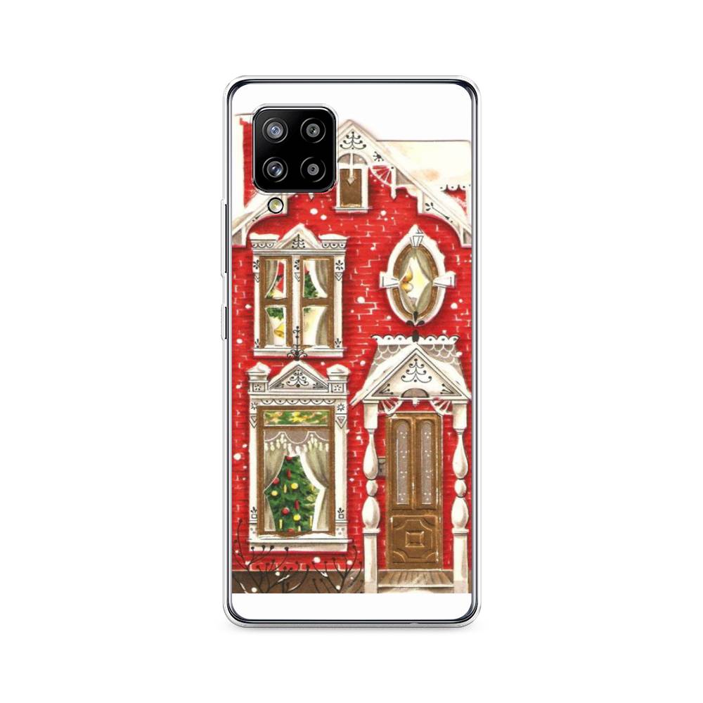 

Чехол на Samsung Galaxy A42 "Пряничный домик", Белый;красный;зеленый, 2101750-5